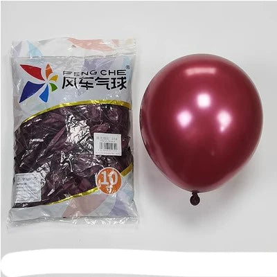 100pcs/bag 10 Inch Fengche Thickened Matte Color Round Latex Balloon for Birthday Wedding Balloons Decoration