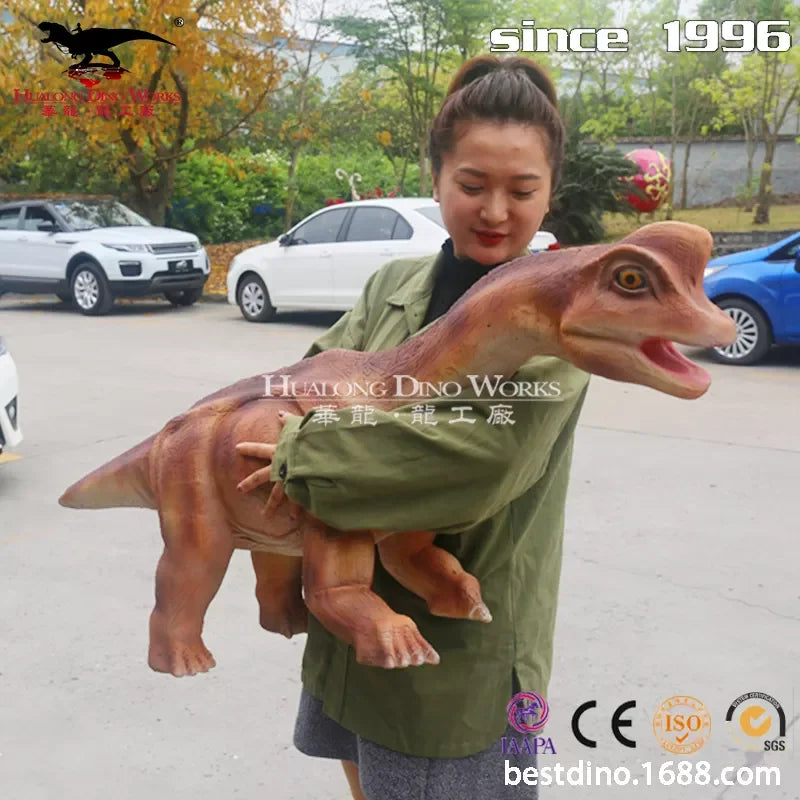 Realistic Handmade  Baby Dinosaur Robot Puppet Model