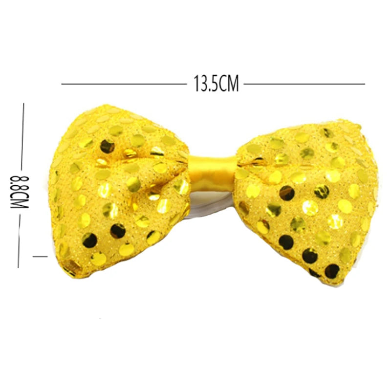 Sequin Led Bowtie Performer Event Led Light up Flashing Bowtie Fancy Light for Party