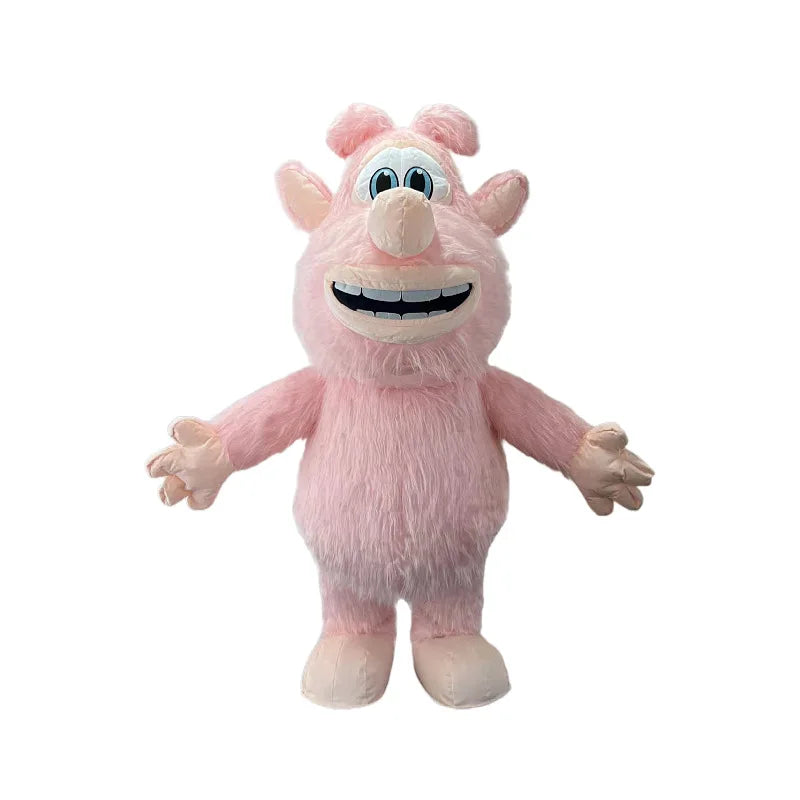 Funny  Custom Inflatable the Cool Mouse Cosplay Mascot Costume Plush Furry White Anime Rat Pink Fancy Dress for Adult 2m/2.6m