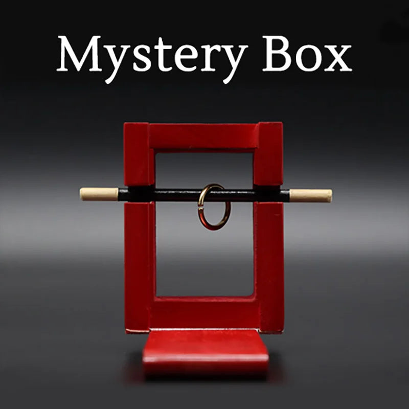 Mystery Box Magic Tricks Wand Passing Thru Ring in Box Penetration Magia Close Up Stage Table Illusions Gimmicks Mentalism Props - Big Tim's Magic Emporium