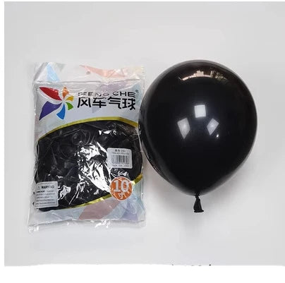 100pcs/bag 10 Inch Fengche Thickened Matte Color Round Latex Balloon for Birthday Wedding Balloons Decoration