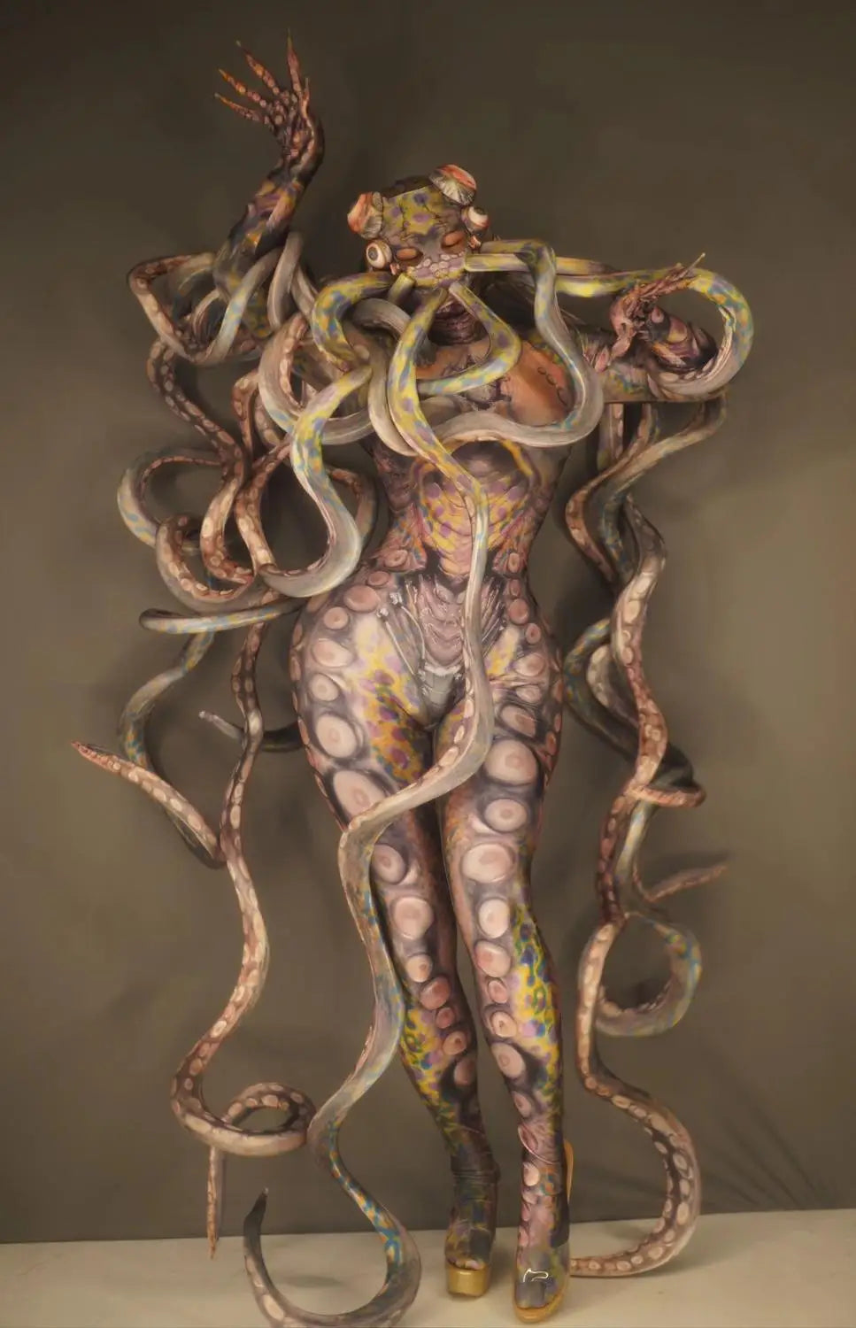 women cosplay Halloween horror thriller alien serpentine lifelike jumpsuit man stage performance bar concert dancer costume rave - Big Tim's Magic Emporium