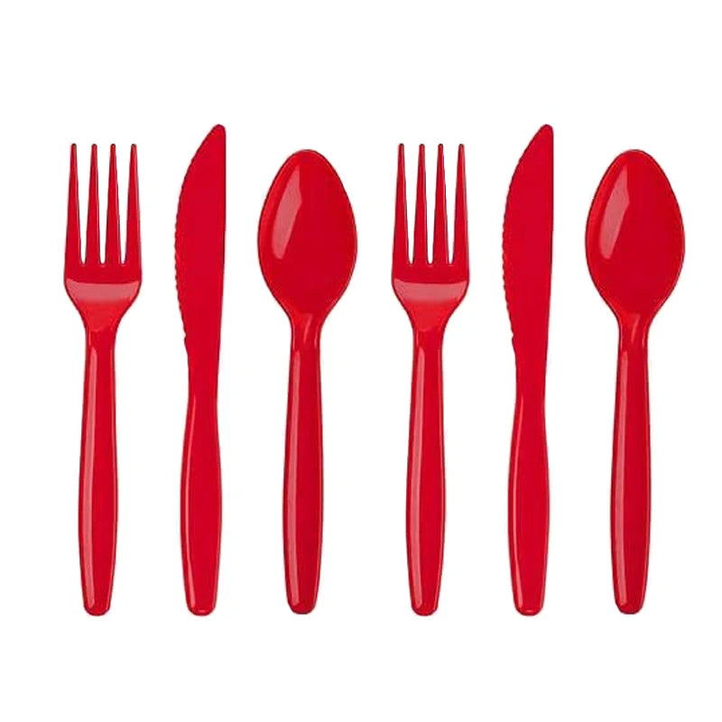 Wedding Party Red Color Party Disposable Party Tableware Cups Plates For Anniversaire Birthday Party Decorations Adult Supplies - Big Tim's Magic Emporium