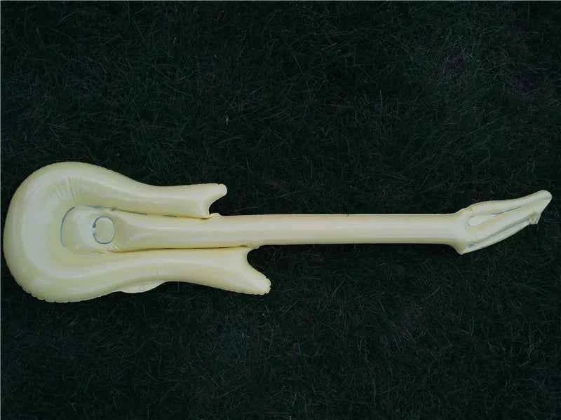 95cm Inflatable Guitar PVC Stage Props Children 's Simulation Inflatable Musical Instrument Explosion Inflatable Toys