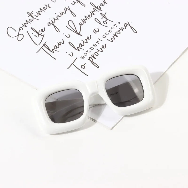 2023 Multi Colors New Unique Fashion Design Y2K Funny  Square Kids Baby Sunglasses for Decoration Eyewear