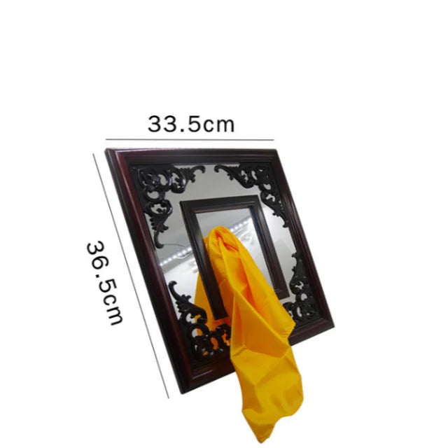 HT Magic Wood Frame Through Mirror Close-up Magic Trick Prop Set Stage Toy Gimmick Illusion Disappearing 14+ Years