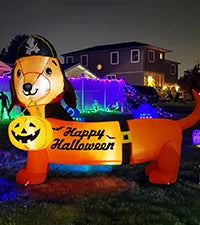 GOOSH 12.8 FT Halloween Inflatables Clown Archway Indoor & Outdoor Party Decor Built-in LEDs for Garden Lawn Yard Decorations - Big Tim's Magic Emporium