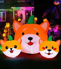 GOOSH 12.8 FT Halloween Inflatables Clown Archway Indoor & Outdoor Party Decor Built-in LEDs for Garden Lawn Yard Decorations - Big Tim's Magic Emporium