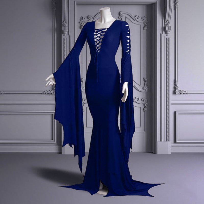 Witch Lace Up Halloween Gown for Women