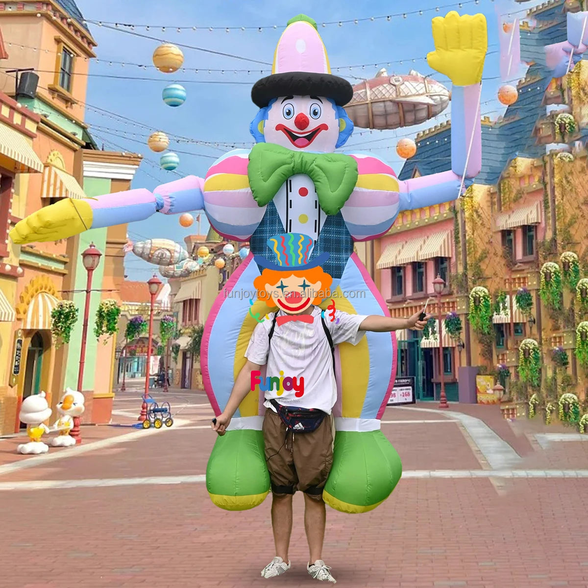 3/3.5m High Inflatable Clown Cartoon Puppet Suit Carnival Parade & Festival Decoration Essential