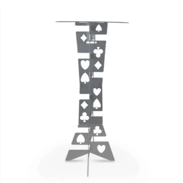 Aluminum Alloy Folding Magic Table Black Magic Trick Props Halloween Day Magician Teaching Material Stage Magic
