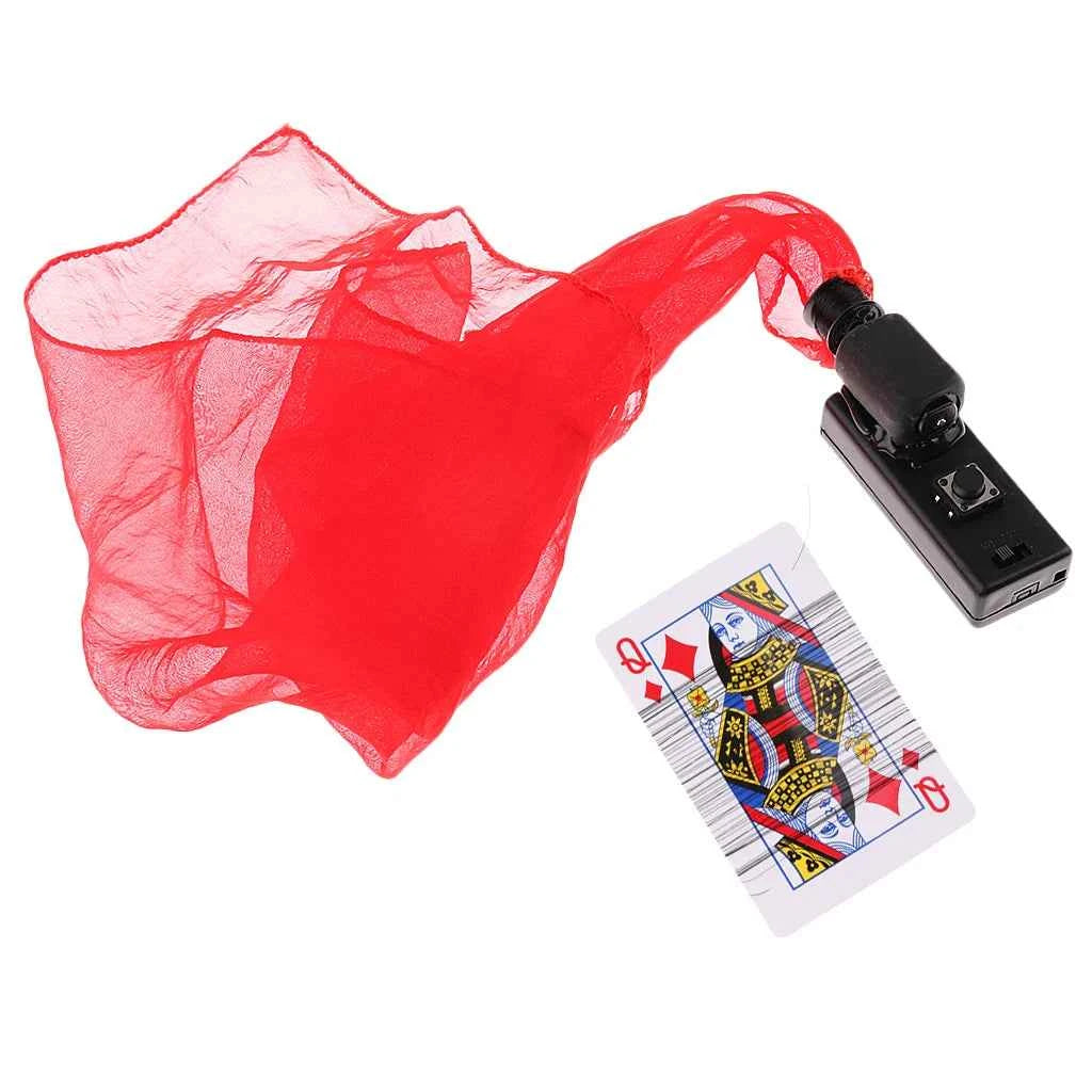 Super Flying Silk Power Reel Poker Trick Accessories Stage Prop Funny Parts Electronic Prop Magic Tricks Stage Accessories