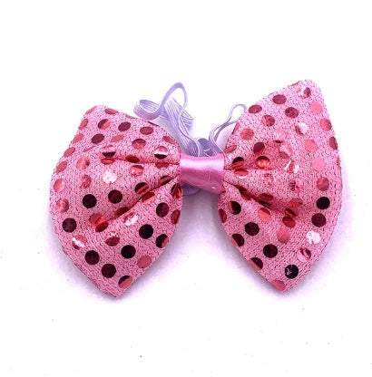 Sequin Led Bowtie Performer Event Led Light up Flashing Bowtie Fancy Light for Party