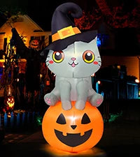 GOOSH 12.8 FT Halloween Inflatables Clown Archway Indoor & Outdoor Party Decor Built-in LEDs for Garden Lawn Yard Decorations