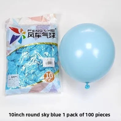 100pcs/bag 10 Inch Fengche Thickened Matte Color Round Latex Balloon for Birthday Wedding Balloons Decoration