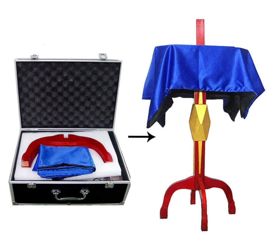 New Mult-Function Square Floating Table + Candlestick Flower Pot Magic Tricks Magician Stage Illusions Gimmick Levitation Magia