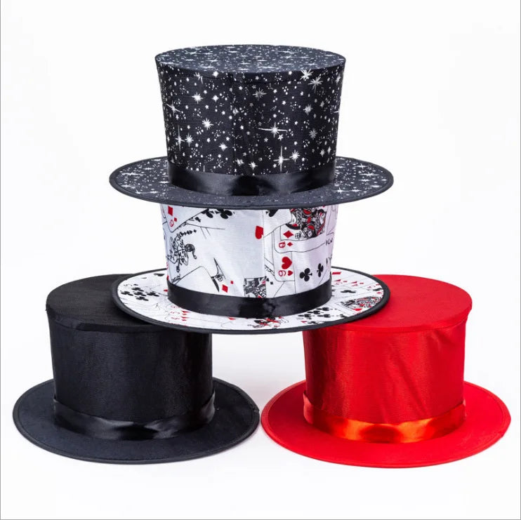Magic TOP Hat Folding Magic Hat Out of  Rabbit &pigeon Interactive Funny Magic Props Show - Big Tim's Magic Emporium