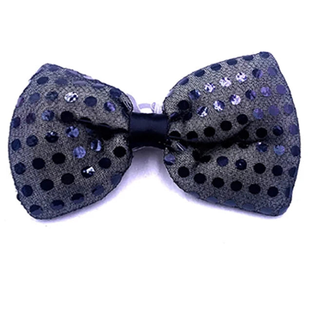Sequin Led Bowtie Performer Event Led Light up Flashing Bowtie Fancy Light for Party
