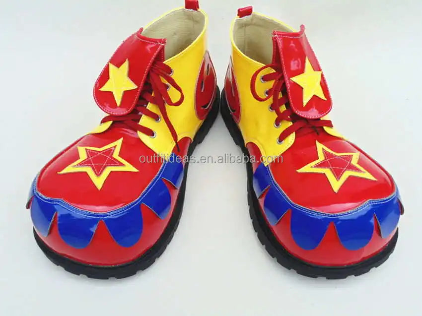 New With Box Unisex Men Trendy Dress Witch Magic Clown Shoes Halloween Party Shoes Circus Fancy Dress Burlesque Clown Shoes - Big Tim's Magic Emporium