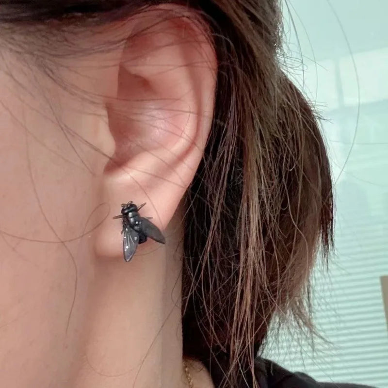 New Simulation Fly Earrings Pranks, Abstract and Funny Fun Earrings Simulation Design Insect Earrings for Women - Big Tim's Magic Emporium