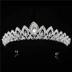 Bridal Rhinestone Tiara Crown for Weddings, Prom & Pageants