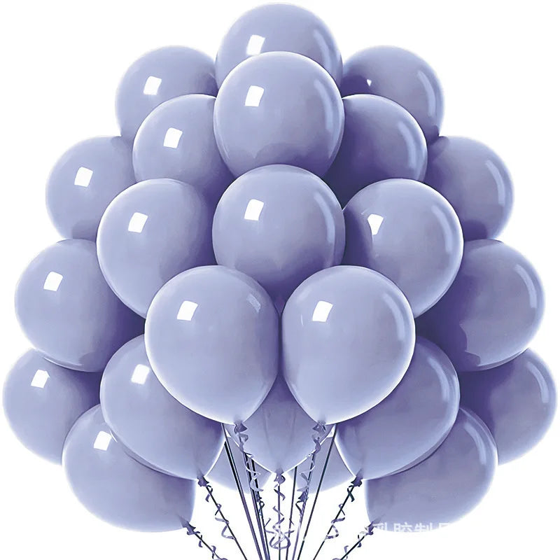 20pcs Pearl Latex Balloon Blue Helium Ball for Wedding Adult Birthday Party Baby Shower Graduation Chinese New Year Decoration