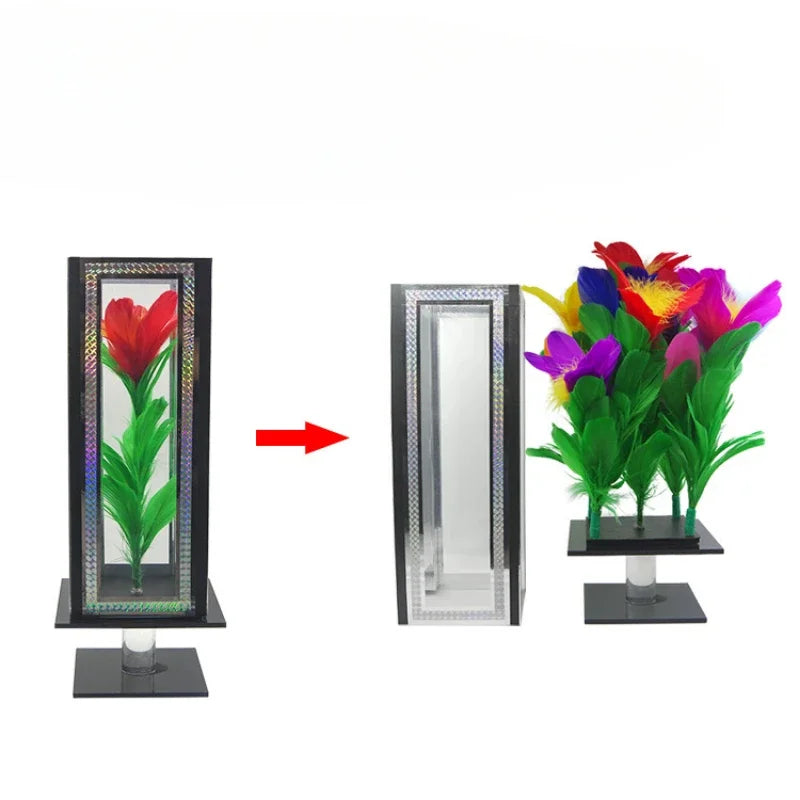 Transparent Box Transformation Flower Magic Prop Empty Box Flower Transformation Magic Stage Running Performance
