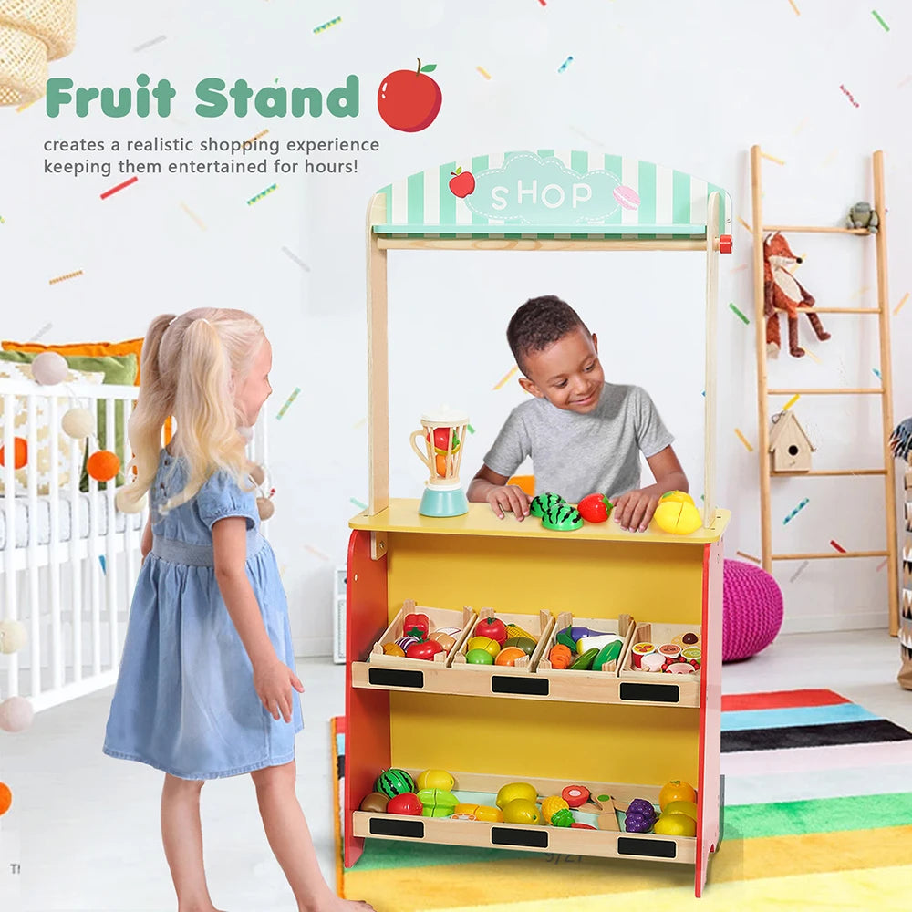 Sales Counter Toy for Preschool Early Education Pretend Play Children's Puppet Theater and Role-Play Props Montessori Play Set