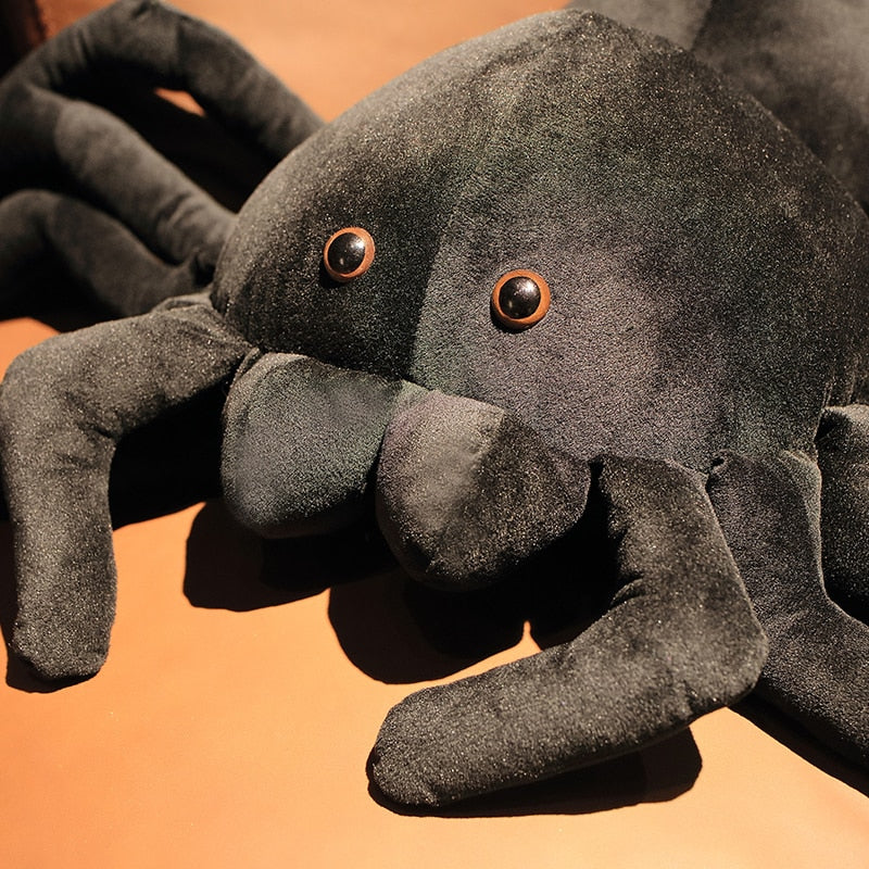 Black Spider Scary Toy for Halloween