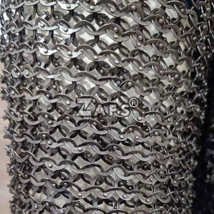Premium European Medieval Chainmail Shirt Handcrafted Stainless Steel Armour Collectible for SCA Events Historical Reenactments