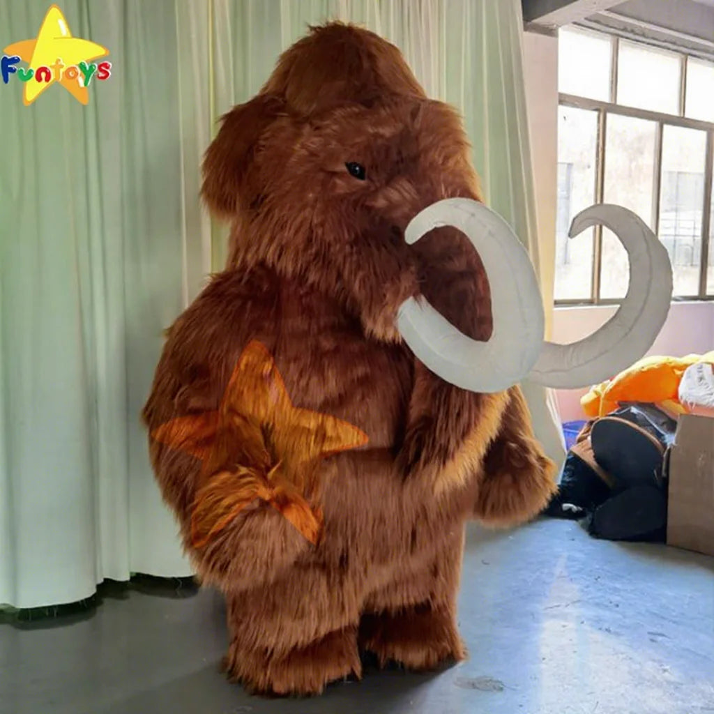 Funtoys Adult Cartoon Inflatable Elephant Mascot Costume Halloween Traje for Cosplay