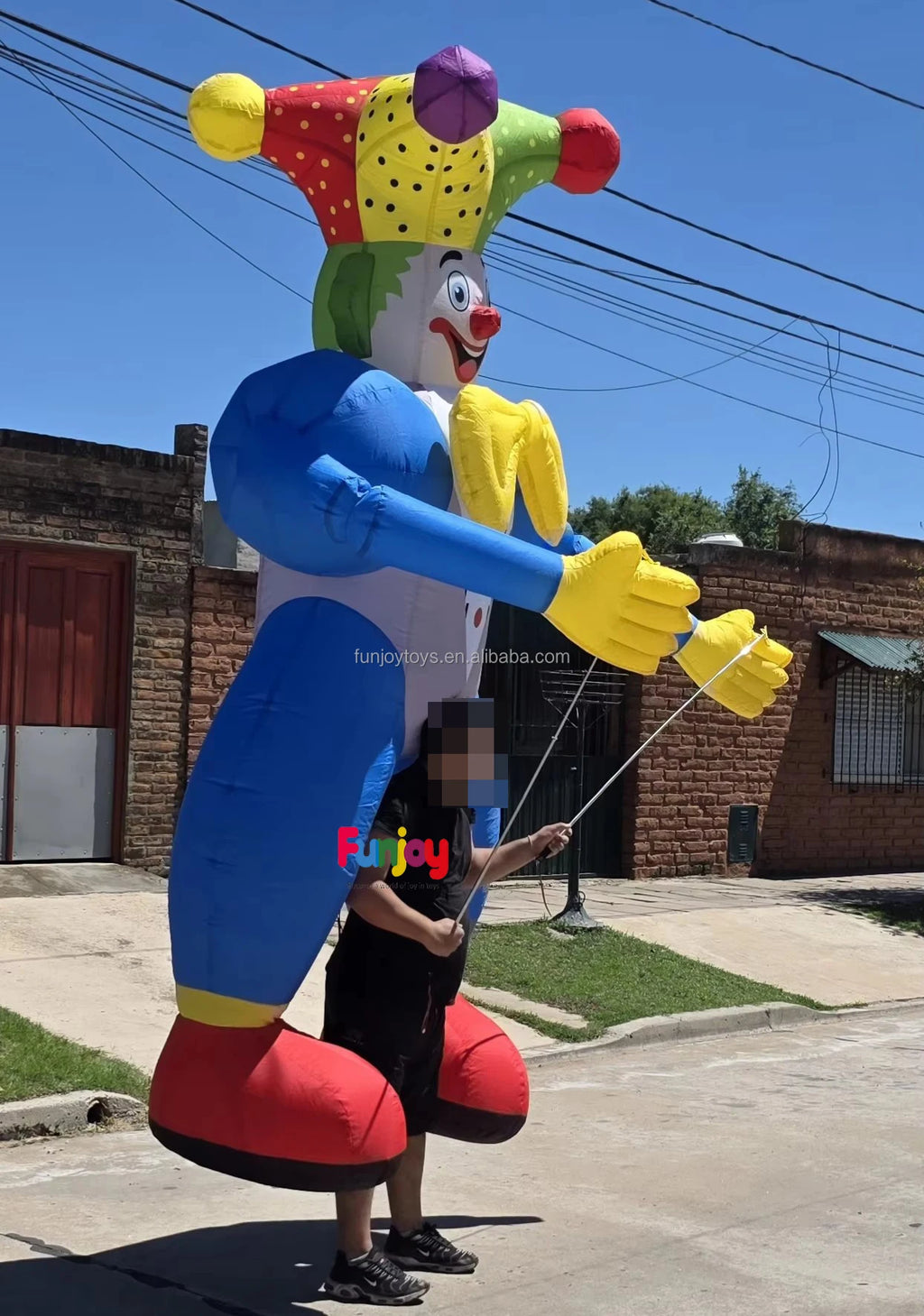 3/3.5m High Inflatable Clown Cartoon Puppet Suit Carnival Parade & Festival Decoration Essential