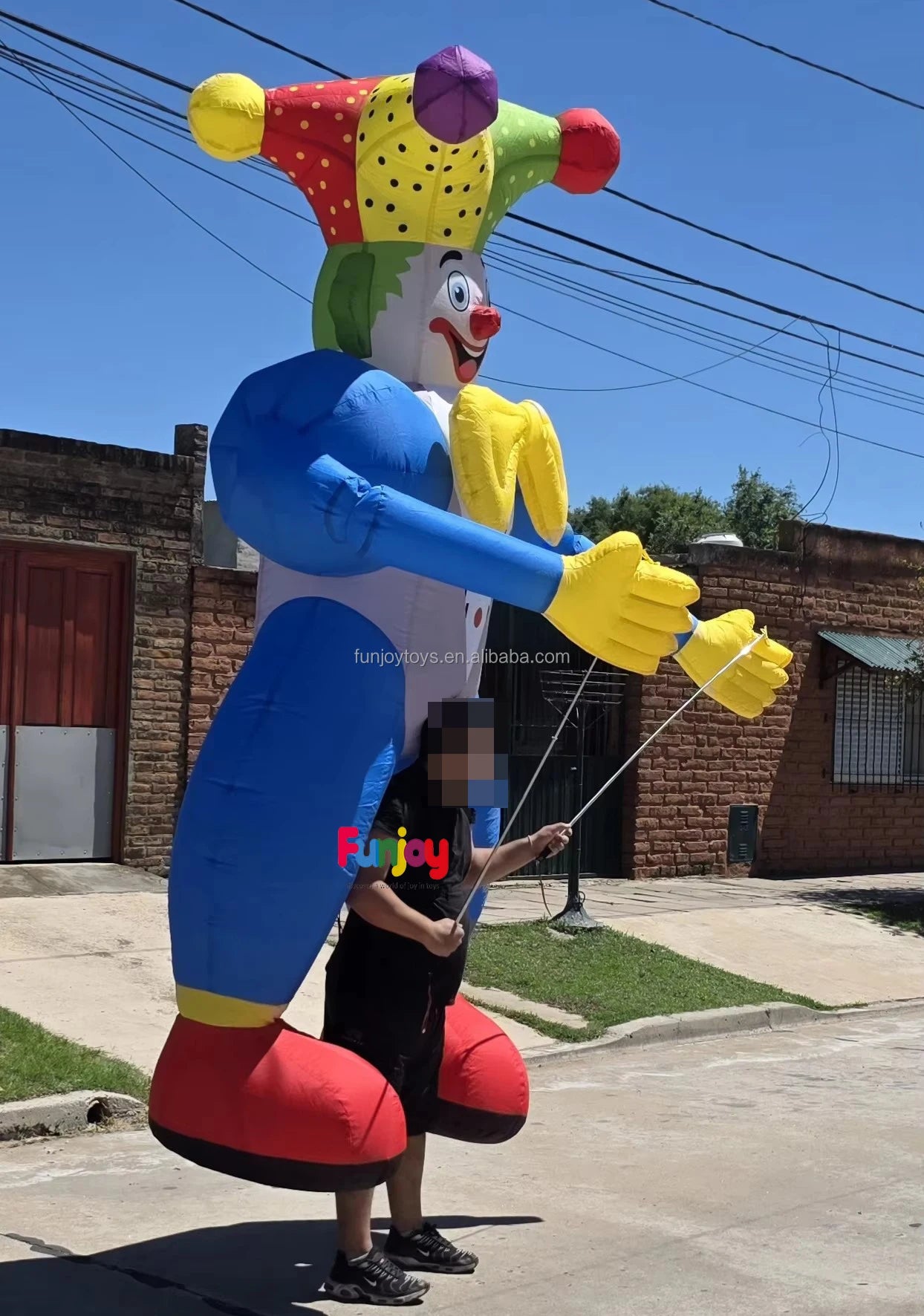 3/3.5m High Inflatable Clown Cartoon Puppet Suit Carnival Parade & Festival Decoration Essential