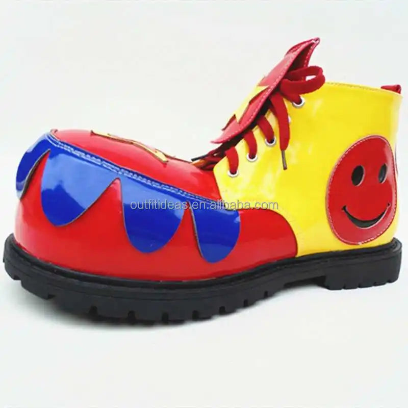 New With Box Unisex Men Trendy Dress Witch Magic Clown Shoes Halloween Party Shoes Circus Fancy Dress Burlesque Clown Shoes - Big Tim's Magic Emporium