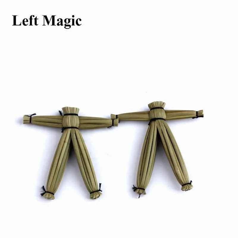 Straw Voodoo Doll Magic tricks Doll Props mentalism,close up magic stage Accessories comedy amazing toys April Fool's Day E3068