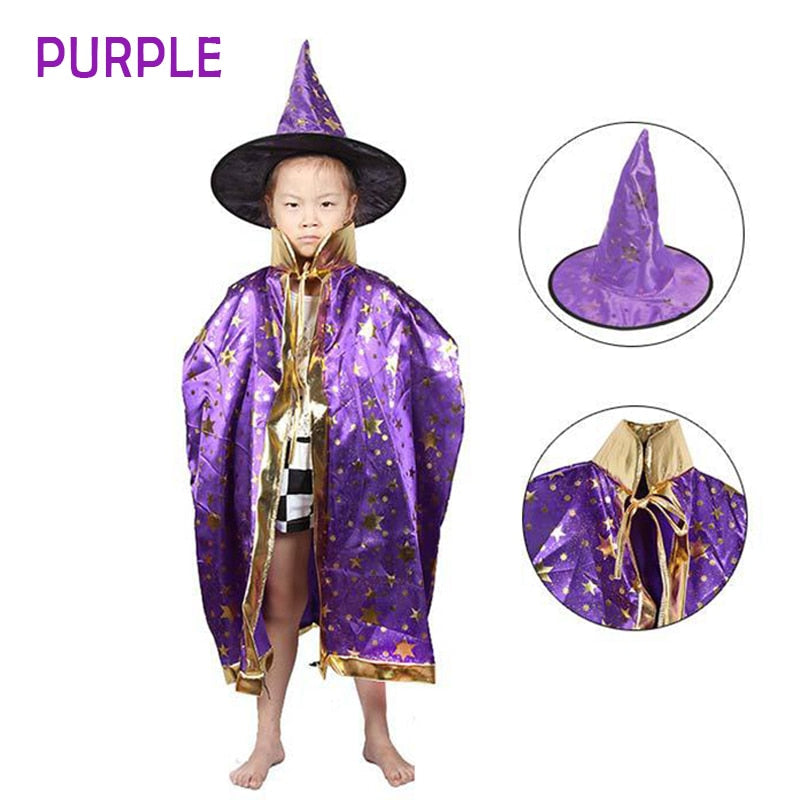 Kids' Magician Costume and Hat Options
