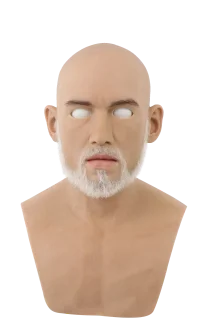 Artificial Silicone Male Mask Real Silicon Young Man Head for Human Face Cosplay Crossdressing Party Transgender Movie
