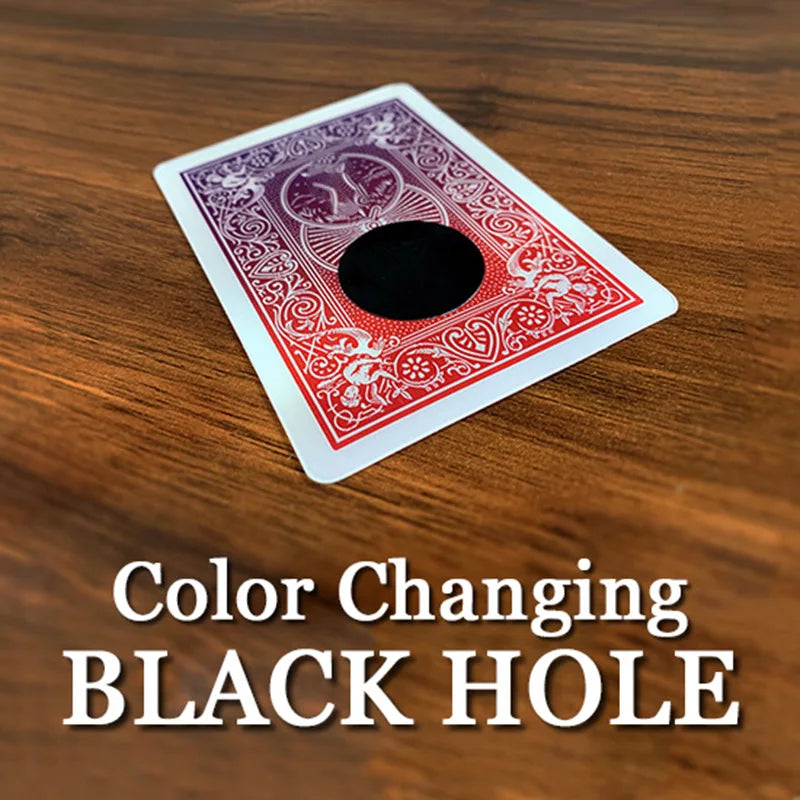 Color Changing Black Hole Magic Tricks Card Vanishing Close up Props Easy to Do Magician Props Illusion Gimmick