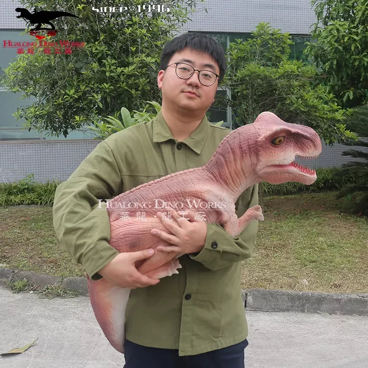 Realistic Handmade  Baby Dinosaur Robot Puppet Model
