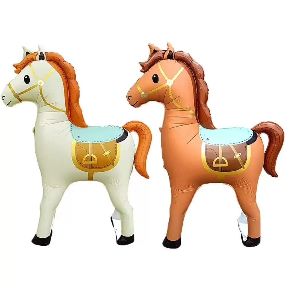 1.5 M Big Matte Standing Horse Foil Balloon Self-Sealing Kids' Toy Featuring New Year Birthday Graduation Wedding Party Decor