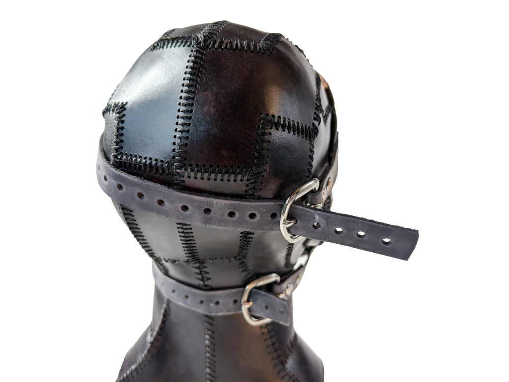 Genuine Leather Mask - Toy Clown - Thick Straps w Velcro Included - Wide Mouth Edition by Rockwell Masks