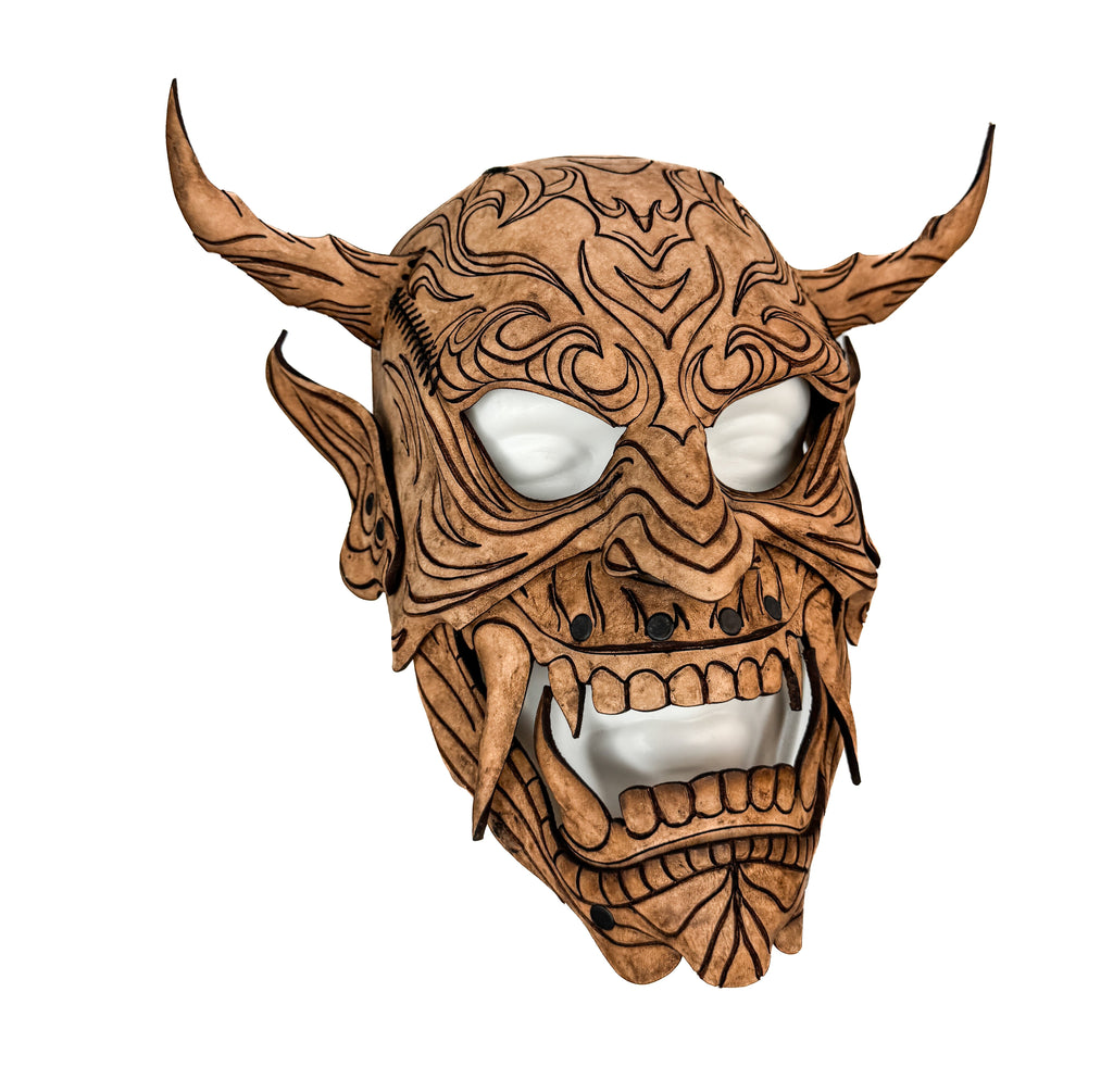 Leather Oni Mask Printable Pattern by Rockwell Masks