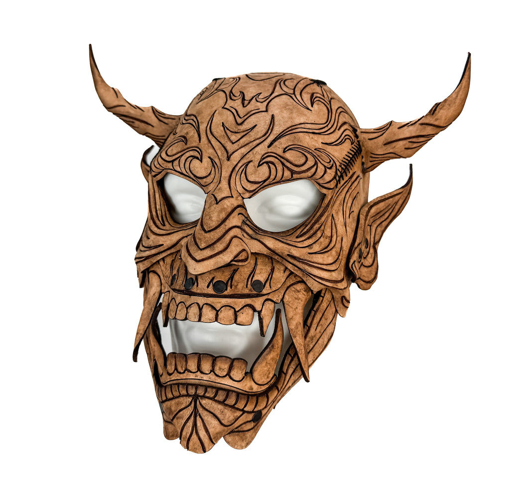 Leather Oni Mask Printable Pattern by Rockwell Masks