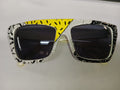 80's White Party Colorful Triangle Mod Sunglasses Party3 by HalloweenStore.com