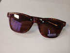 Brown Blues Brother Style Sunglasses with Houndstooth Design and Dark Lenses by HalloweenStore.com