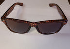 Brown Blues Brother Style Sunglasses with Houndstooth Design and Dark Lenses by HalloweenStore.com