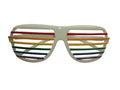 Rainbow Aviator Shutter Glasses by HalloweenStore.com