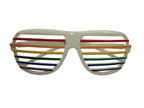 Rainbow Aviator Shutter Glasses by HalloweenStore.com