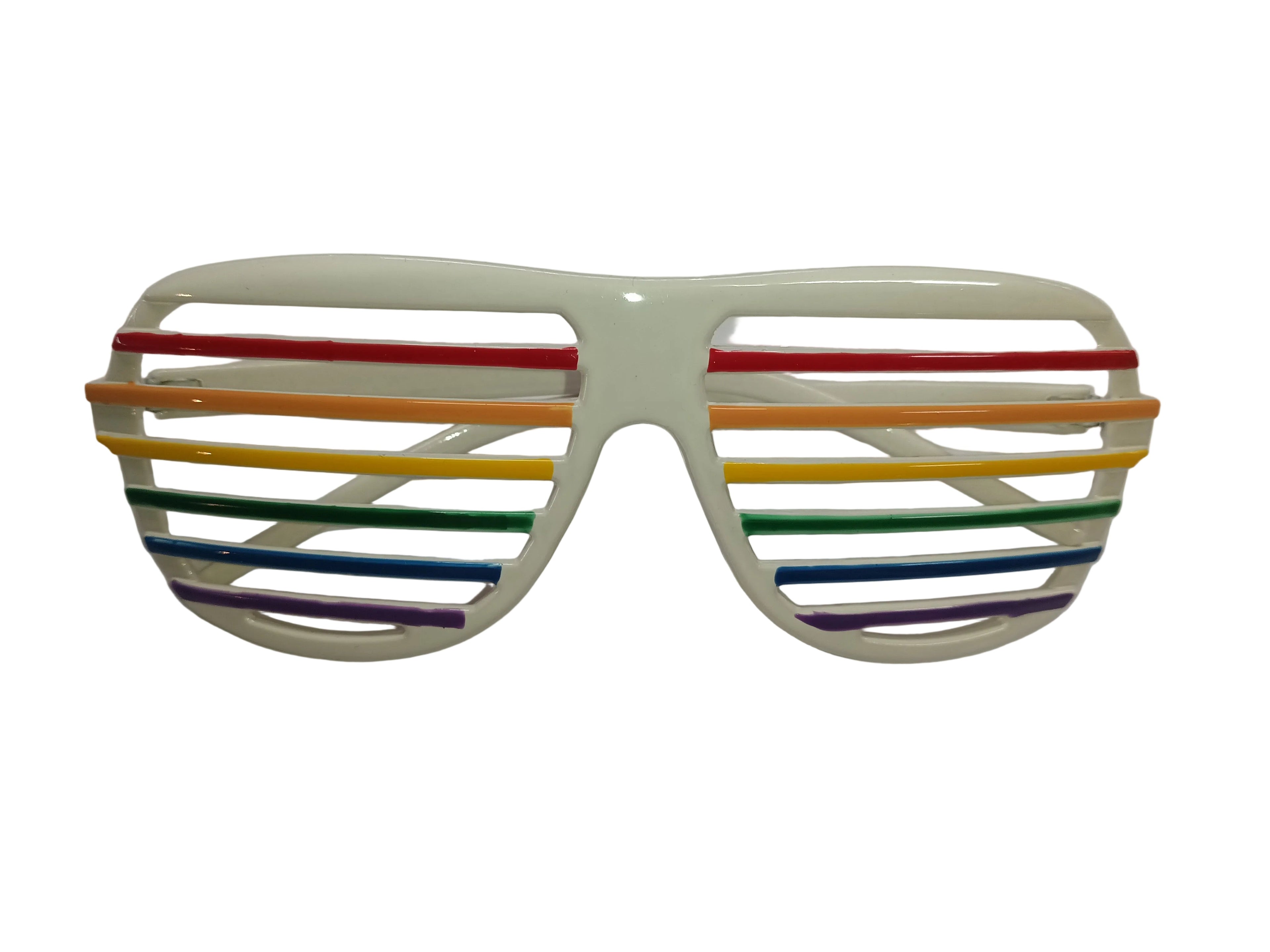 Rainbow Aviator Shutter Glasses by HalloweenStore.com